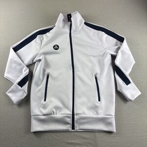 Anotwener Zip Up Sweatshirt Mens S White Long Sleeve Sweater Zip Pockets Casual